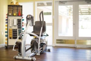 The rehab gym at Poway Healthcare facility