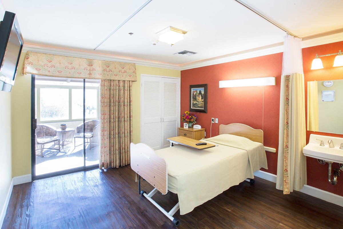 A private room at Poway Healthcare