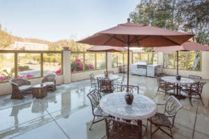 Porch balcony at Poway Post Acute